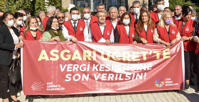 Adana- Cumhuriyet Halk Partisi Türkiye genelinde, İl başkanlığı düzeyinde Asgari