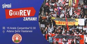 Adana- Türk Tabipleri Birliği (TTB)’nin aldığı karar gereği tüm Türkiye’de