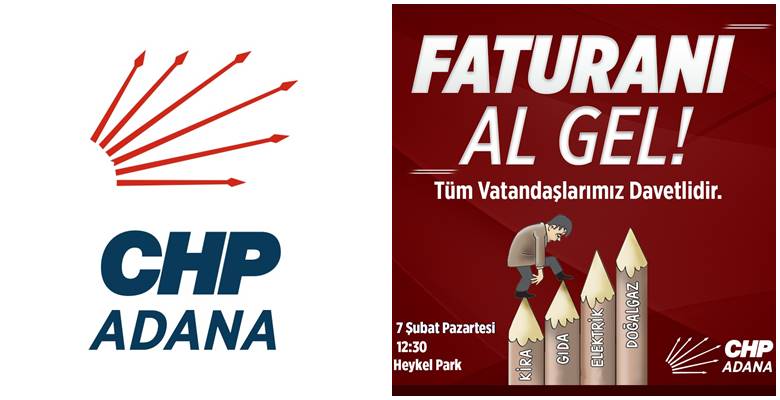 &nbsp; CHP Adana İl Örgütü, 07.02.2022 pazartesi günü iktidarın yaptığı