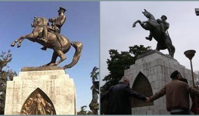Atatürk anıtına saldırıya soruşturma…