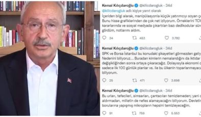Kılıçdaroğlu’ndan “SPK’nın yolsuzluk mekanizması” açıklaması…