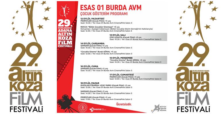 OLAYNET–  29. Uluslararası Adana Altın Koza Film Festivali, çocuklar için