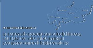Olaynet– Aile ve Sosyal Hizmetler Bakanlığı, “24.02.2023 tarihi itibarıyla refakatsiz