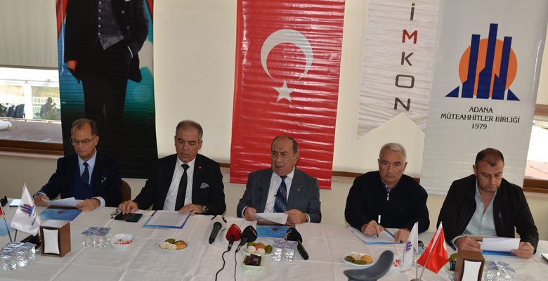 ADANA/ Olaynet– Müteahhitler Birliği Derneği, yaptığı basın açıklamasında, 6 Şubat