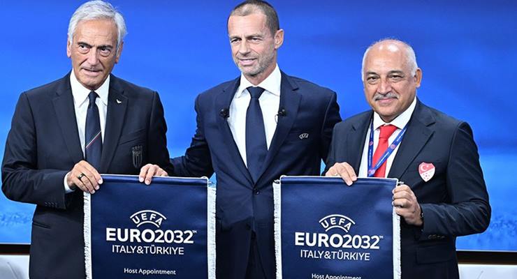 Euro 2032’ye Türkiye ile İtalya ev sahipliği yapacak