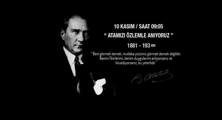 10 Kasım Atatürk’ü anma mesajları