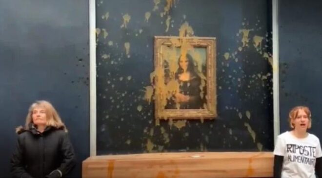 Mona Lisa’ya çorbalı saldırı 