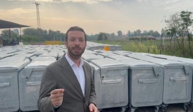 Aydar’ın girişimiyle, Bakanlıktan Ceyhan’a 300 çöp konteyneri