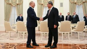 Rusya Devlet Başkanı Vladimir Putin, Çin Başbakanı Li Çiang ile