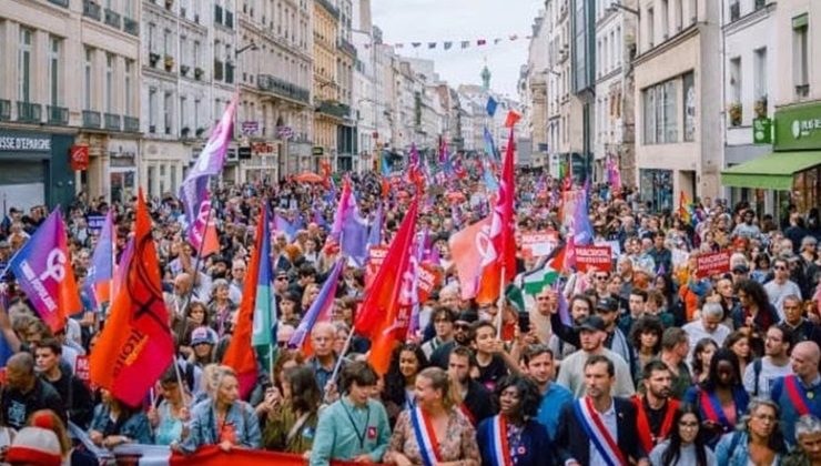 Fransa’da hükümet karşıtı gösteri…