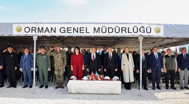 11 Kasım Ulusal Ağaçlandırma Günü’nde fidanlar toprakla buluştu