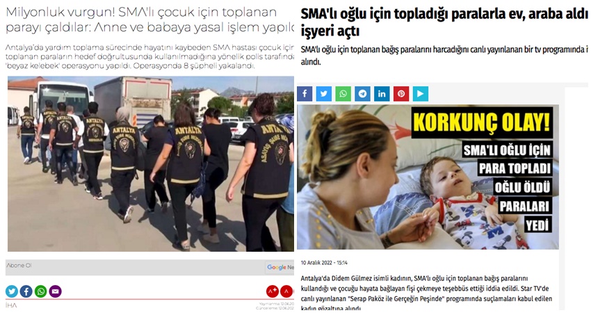 SMA kutularına bağış yaparken iki kez düşünün!