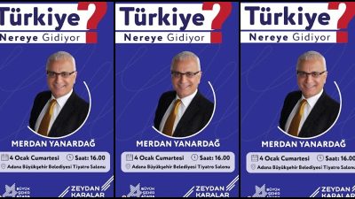 Gazeteci Yazar Merdan Yanardağ,  Anakent Belediyesi Tiyatro Salonu’nda, “Türkiye Nereye