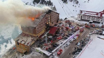 Bolu Kartalkaya Kayak Alanı’nda 78 kişinin yaşamını yitirdiği, 137 kişinin