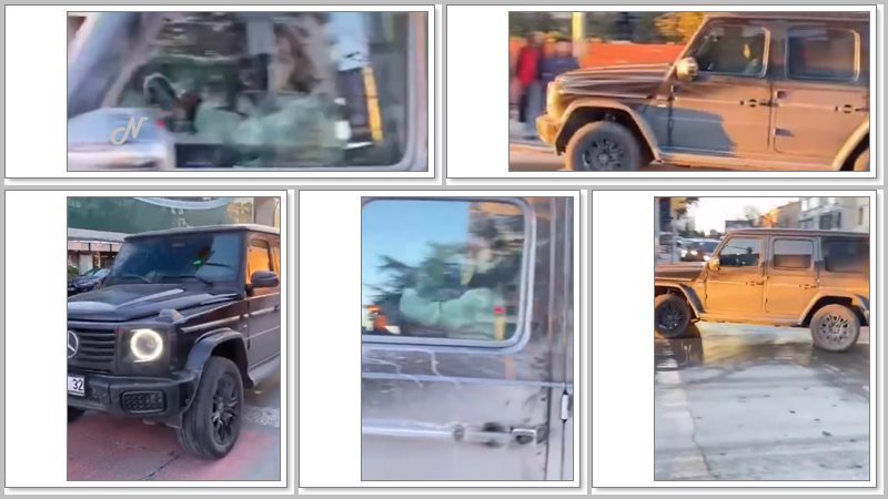 İstanbul'da trafik kurallarını yok sayarask çakarlı lüks cipi kullanan sürücü