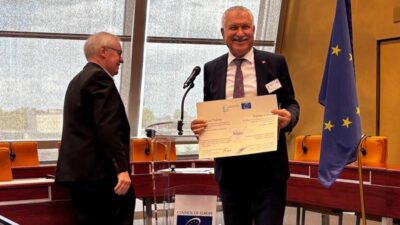 Fransa’nın Strasbourg kentinde düzenlenen törenle, 2025 Avrupa Diploması Ödülü Türkiye’den