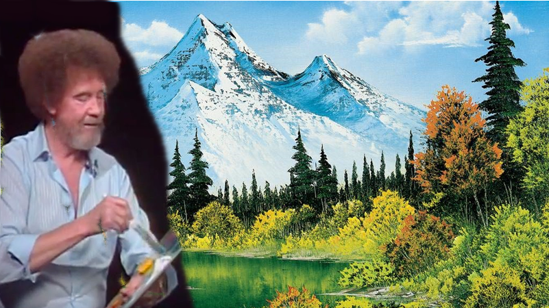“Resim Sevinci” programıyla milyonlara ilham veren ressam Bob Ross’un iki