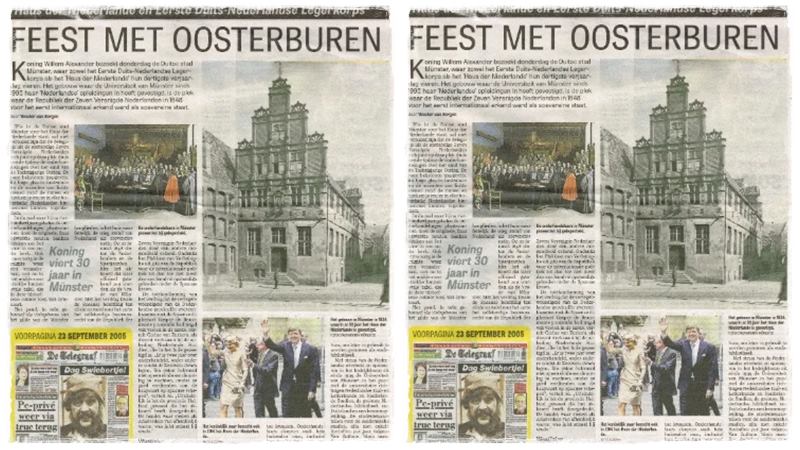 De Telegraaf gazetesi, 23 Eylül 2025 tarihli sayısında, Münster’deki “Haus