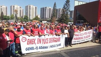 Genel-İş Sendikası DİSK Seyhan Temsilciliği, belediye işçilerinin birikmiş alacakları ile