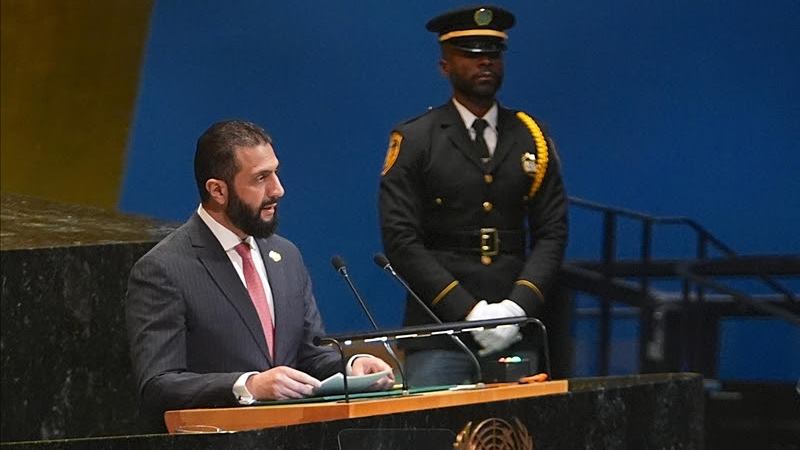 Birleşmiş Milletler’in 80’inci Genel Kurulu’nda, Suriye’nin geçici devlet başkanı Ahmed