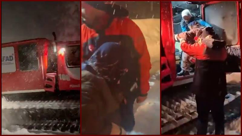 Kastamonu’nun Azdavay ilçesine bağlı Çocukören Köyü’nde, kar kalınlığının yaklaşık 1.5