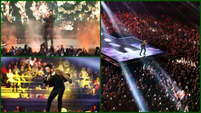 Megastar Tarkan’ın İstanbul konser serisinin ikinci gecesi şarkılar, ışıklar, danslar,