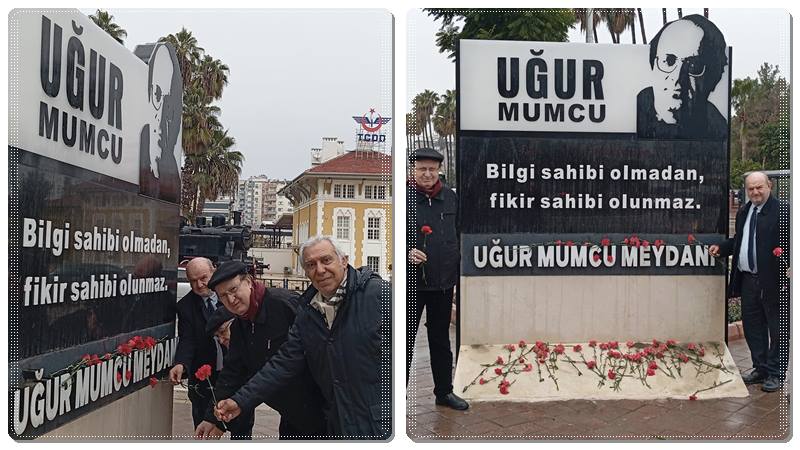 Atatürkçü Düşünce Derneği Adana Şubesi, Uğur Mumcu Meydanı’nda anma düzenledi.