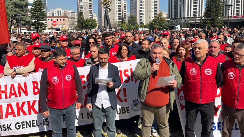 DİSK Genel-İş Adana 1 No'lu Şube, Seyhan Belediyesi çalışanı emekçilerin