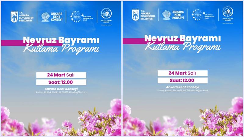 Doğanın uyanışını, bereketin ve kardeşliğin başlangıcını simgeleyen Nevruz Bayramı, Başkent’te