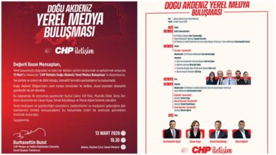 Cumhuriyet Halk Partisi İletişim birimi tarafından düzenlenen Doğu Akdeniz Yerel