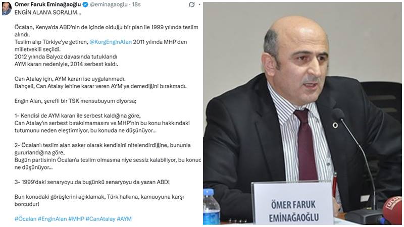 Eski YARSAV Başkanı  Ömer Faruk Eminağaoğlu, sosyal medya üzerinden emekli