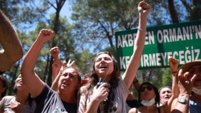 Muğla’nın Milas ilçesinde, Akbelen Ormanı’nı kömür madeninin talanından korumak için