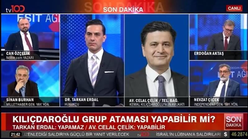 Kılıçdaroğlu'nun avukatı Celal Çelik katıldığı bir canlı yayında, parti tüzüğü